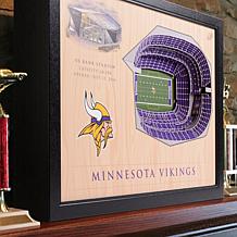 Officially Licensed NFL Minnesota Vikings StadiumView 3D Wall Art