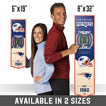 Officially Licensed NFL New England Patriots 3D Stadium Banner