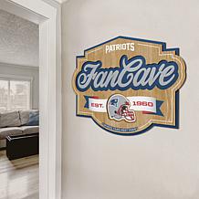 Officially Licensed NFL New England Patriots Fan Cave Sign