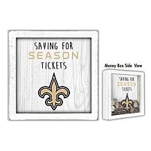 Officially Licensed NFL New Orleans Saints Saving for Ticket Money Box