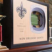 Officially Licensed NFL New Orleans Saints StadiumView 3D Wall Art