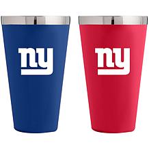 Licensed Double Sided Football 12 oz New York Giants Slim Can