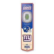 YouTheFan NFL New York Giants 6 in. x 19 in. 3D Stadium Banner