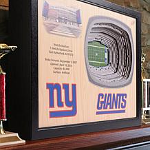 Officially Licensed NFL New York Giants StadiumView 3D Wall Art