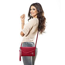 Officially Licensed NFL Pebble Fold Over Crossbody Purse - Buccaneers 
