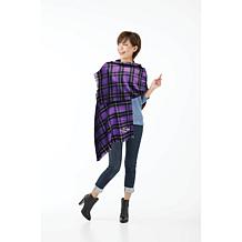 Officially Licensed NFL Plaid Blanket Scarf - Baltimore Ravens