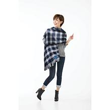 Officially Licensed NFL Plaid Blanket Scarf - Detroit Lions 