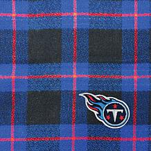 Officially Licensed NFL Plaid Blanket Scarf - Tennessee Titans 