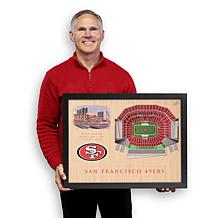 Officially Licensed NFL San Francisco 49ers StadiumView 3D Wall Art