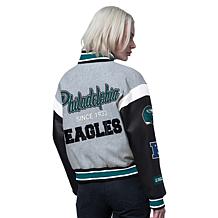 Officially Licensed NFL Starter Women's Cropped Varsity Jacket by Glll
