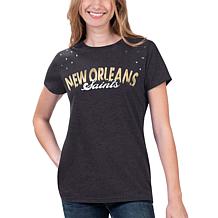 Officially Licensed NFL Women's Sunray Tank by Concepts Sport - Saints