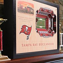 Officially Licensed NFL Tampa Bay Buccaneers StadiumView 3D Wall Art
