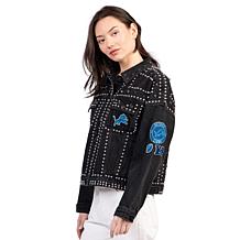 Officially Licensed NFL Women's Denim Studded Jacket by Glll
