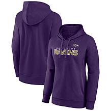 Officially Licensed NFL Women's Iconic Cotton Fleece Hoodie, Ravens