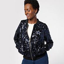 Officially Licensed NFL Women's Sequin Jacket from Fabgating by Cucé
