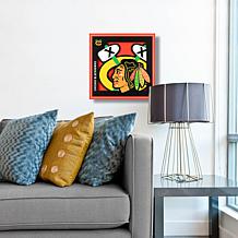 Officially Licensed NHL 3D Logo Series 12 x 12 Wall Art - Chicago