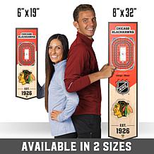 Officially Licensed NHL 6" x 19" 3D Stadium Banner- Chicago Blackhawks