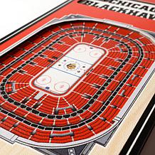 Officially Licensed NHL 6" x 19" 3D Stadium Banner- Chicago Blackhawks