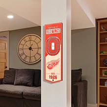 Officially Licensed NHL 6" x 19" 3D Stadium Banner - Detroit Red Wi...