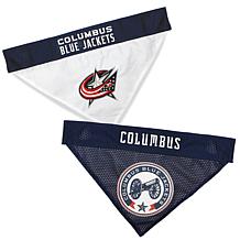 Officially Licensed NHL PetsFirst Blue Jackets Reversible Bandana