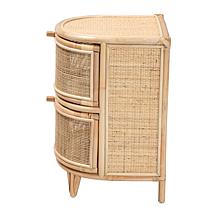 Oleta Natural Rattan Nightstand 21.3" W x 17.7" D x 24" H