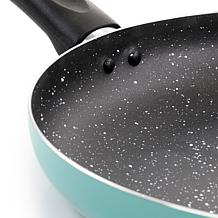 Oster Luneta 11.5" Aluminum Nonstick Frying Pan in Teal