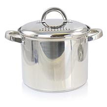 Oster Sangerfield 5Qt Steel Pasta Pot w/ Strainer Lid & Steamer Basket