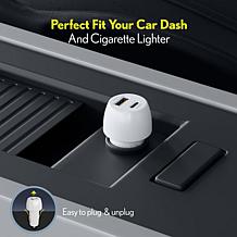 Overtime Fast Charge 20W/18W Dual Port Car Charger Adapter
