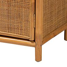 Paloma Bohemian Rattan Storage Cabinet 31.5" W x 59.5" H