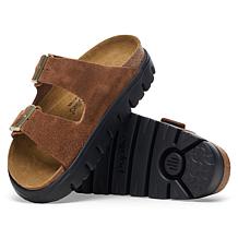 Papillio by Birkenstock Arizona Chunky Suede Sandal- Dark Tea or Black