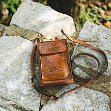 Patricia Nash Chiavella Leather Phone Crossbody Wallet