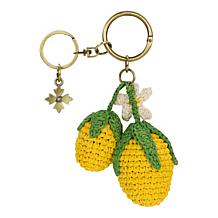 Patricia Nash Crochet Raffia Lemon Bag Charm