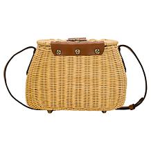 Patricia Nash Duronia Basket Crossbody Bag with Scarf