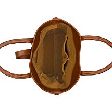 Patricia Nash Mina Satchel With Scarf & Crossbody Strap
