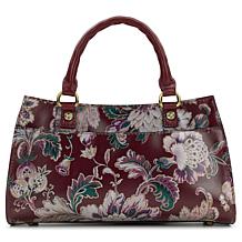 Patricia Nash Salento Top Handle Leather Satchel with Crossbody Strap