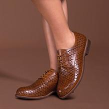 Patricia Nash Silvio Perforated Leather Oxford Shoe