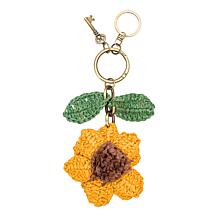 Patricia Nash Laced Rose Leather Bag Charm | HSN