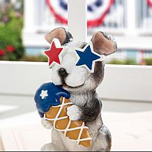 Patriotic/Americana 3-pack 4.5"H Resin Dog Table Décor