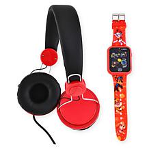 Paw Patrol Unisex Child Smart Watch and Headphone Set - Red