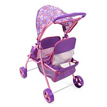 Peppa Pig Twin Stroller for Dolls - Purple & Pink