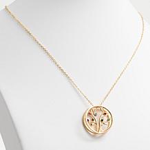 Personalized Simulated Birthstone Tree of Life Necklace
