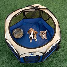 Pet Adobe Portable Pop-Up Pet Playpen - Blue (26.5")