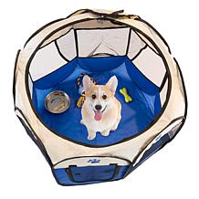 Pet Adobe Portable Pop-Up Pet Playpen - Blue (31.5")