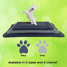Pet Adobe Waterproof Dog Crate Pet Bed 38.75" x 25" Navy