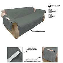 Pet Adobe Waterproof Protector Dog Couch Cover (Gray)