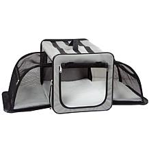 Pet Life Extra-Large Expandable Collapsible Travel Pet Dog Crate