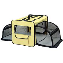 Pet Life Large Expandable Collapsible Travel Pet Dog Crate