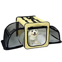 Pet Life Large Expandable Collapsible Travel Pet Dog Crate