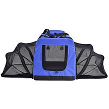 Pet Life Large Soft Folding Collapsible Expandable Pet Dog Crate
