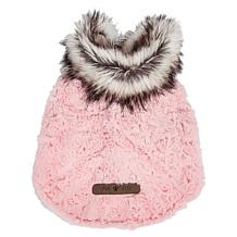 Pet Life Luxe Chauffurry Zebra Pattern Faux Mink Fur Dog Coat